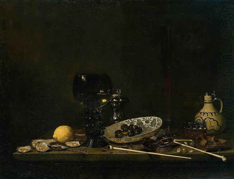 Still life with wineglass, Jan van de Velde